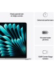 Apple MacBook Air M4 16GB 256GB SSD macOS 15" Taşınabilir Bilgisayar Gümüş MW1G3TU/A