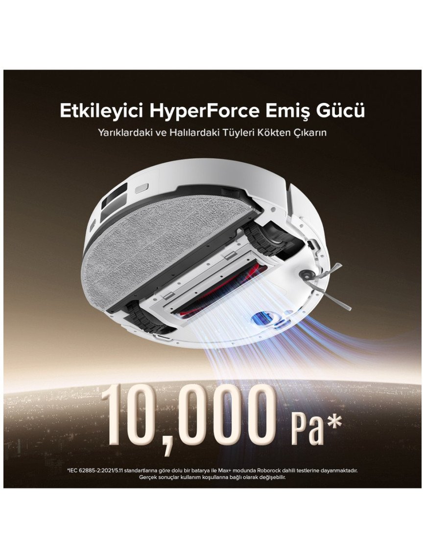 Roborock Q8 Max Pro Plus Akıllı Robot Süpürge Beyaz